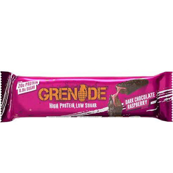 Grenade Dark Chocolate Raspberry Protein Bar 60 Gram