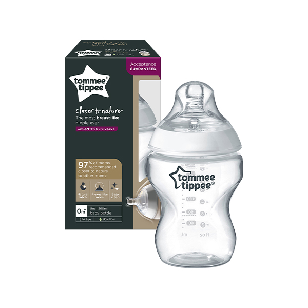 Tommee Tippee Closer To Natural Bottle 0M+, 260Ml