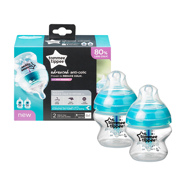 Tommee Tippee Advanced Anti Colic Bottle 2 Pieces 0M+, 150Ml