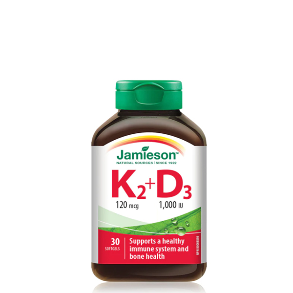 Jamieson K2 (120) Mcg D3 (1000) Iu 30Tab