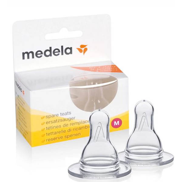 Medela Spare Teats Medium Flow 2 Pack