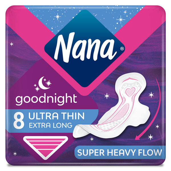 Nana Ultra Goodnight Extra Long 8 Pads