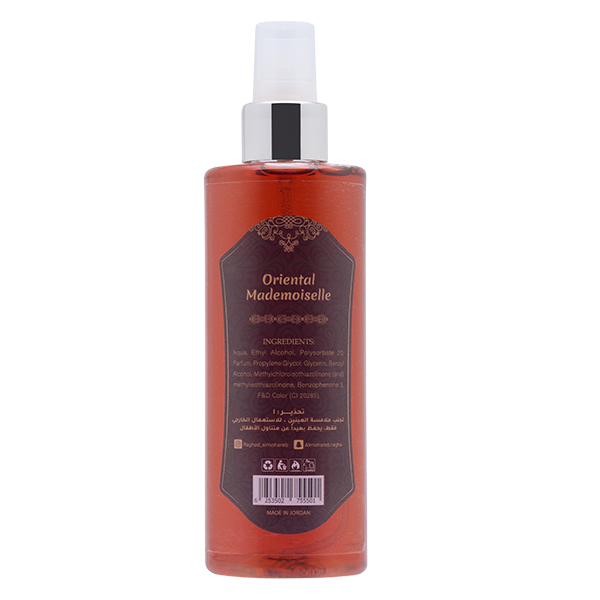 Raghad Organics Oriental Mademoiselle Body Splash 250Ml - Image 2