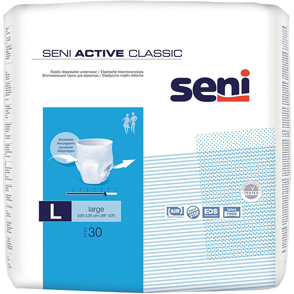 Seni Active Underwear Large 30 Pcs