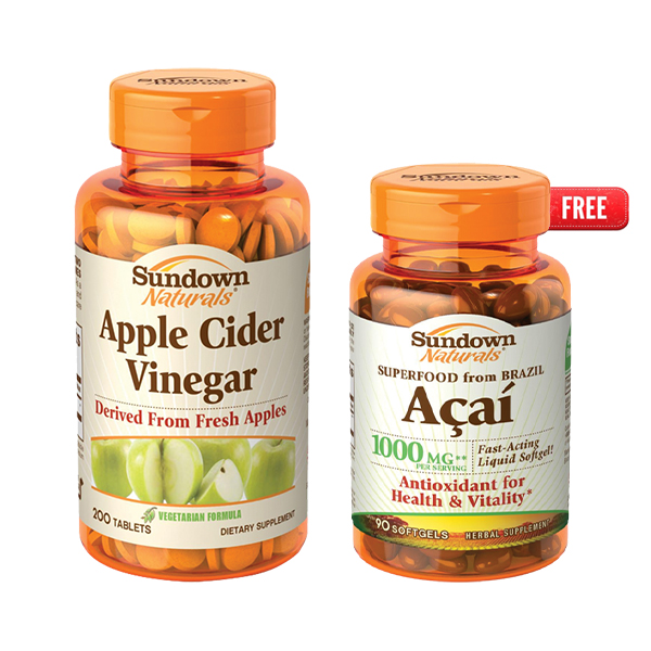 Sundown Apple Cider Vinegar + Acai Offer