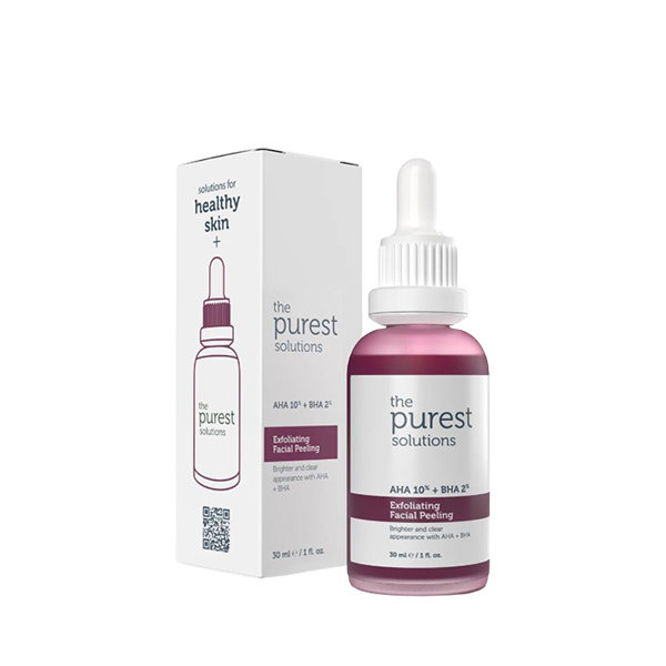 The Purest Solutions Exfoliating Facial Peeling Serum Aha %10 + Bha %2 (30ML)