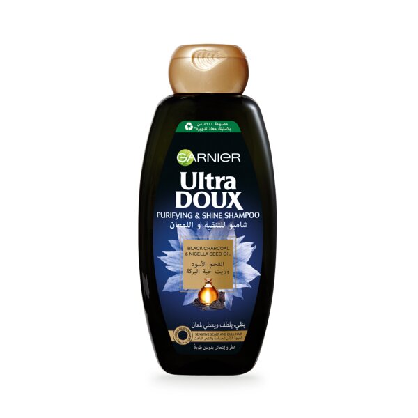 Garnier Ultra Doux Black Charcoal & Nigella Seed Oil Shampoo 400ml