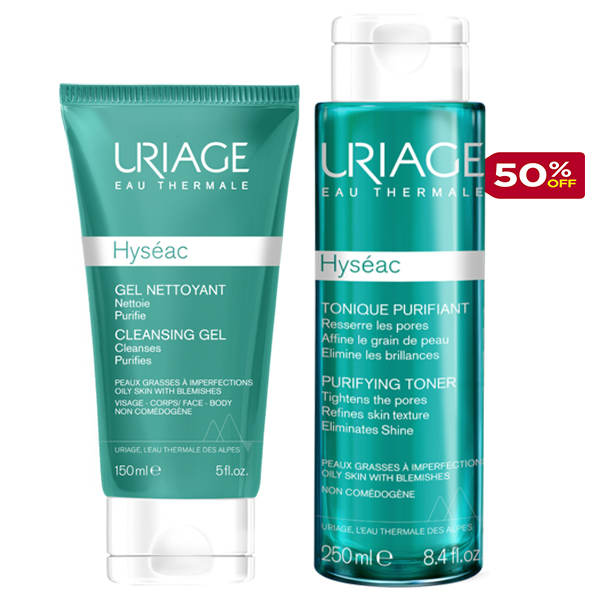 Uriage Hyseac Gel 150Ml + Hyseac Toner 250Ml Offer