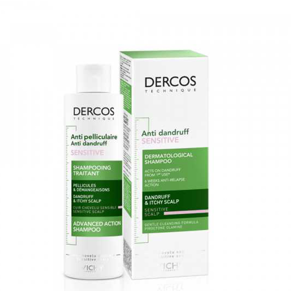 Vichy Dercos Anti-Dandruff Sensitive Scalp Shampoo 200Ml