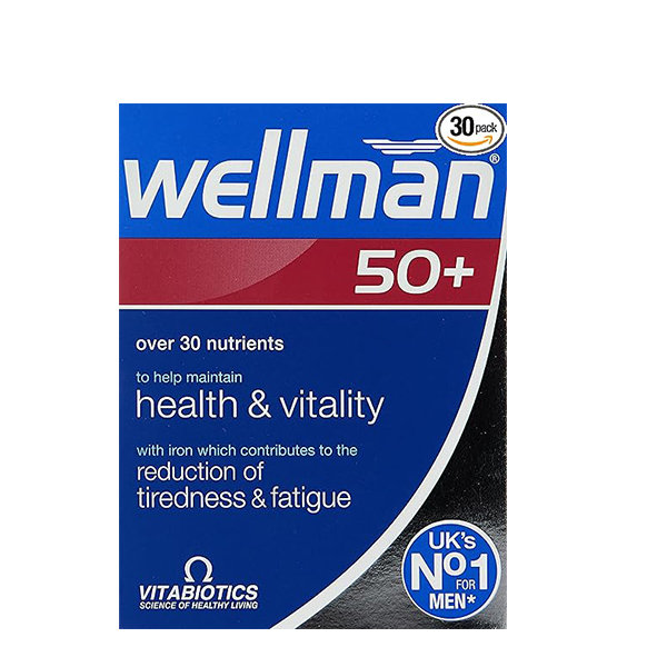 Vitabiotics Wellman 50+, 30 Tablets