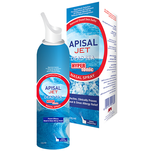 Apisal Jet Dead Sea Hyper Tonic Nasal Spray 125Ml