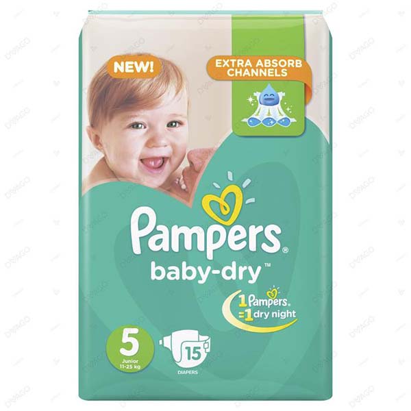 pampers (4) 44 diapers, pampers for baby weight 9-14 kg , 44 in one pack