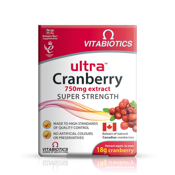 Vitabiotics Ultra Cranberry Super Strength 750Mg, 30 Tablet