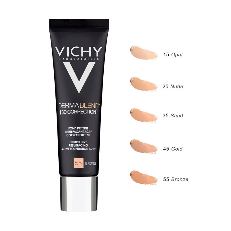 Vichy Dermablend 3D Correction Foundation DB 45 Gold 30Ml - Image 2