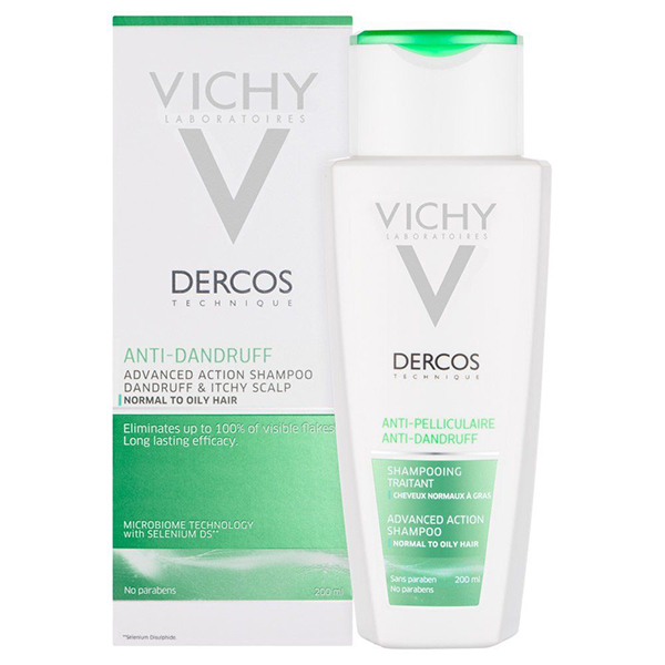Vichy Dercos Anti Dandruff For Oily Hair Shampoo 200Ml