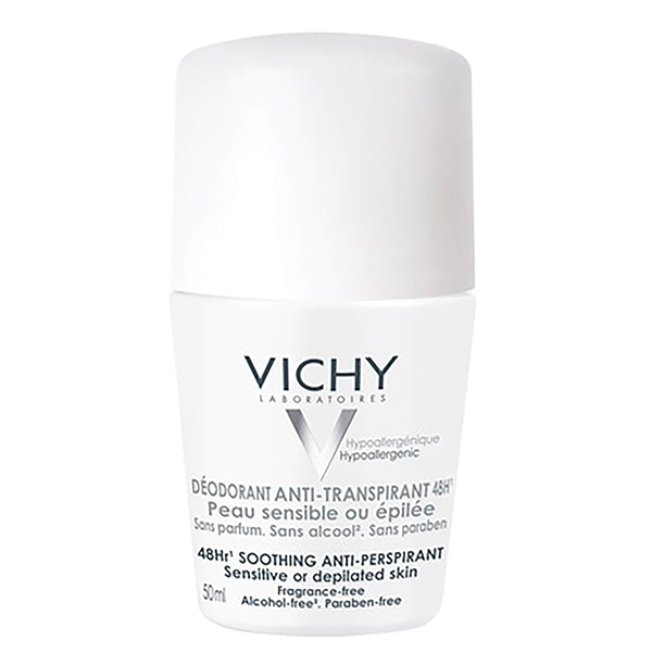 Vichy Anti Perspirant Sensitive Or Deplilated Skin Roll On Deodorant 50Ml