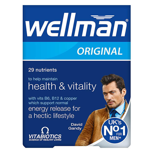 Vitabiotics Wellman Health, Vitality And Energy Release 30 Capsule