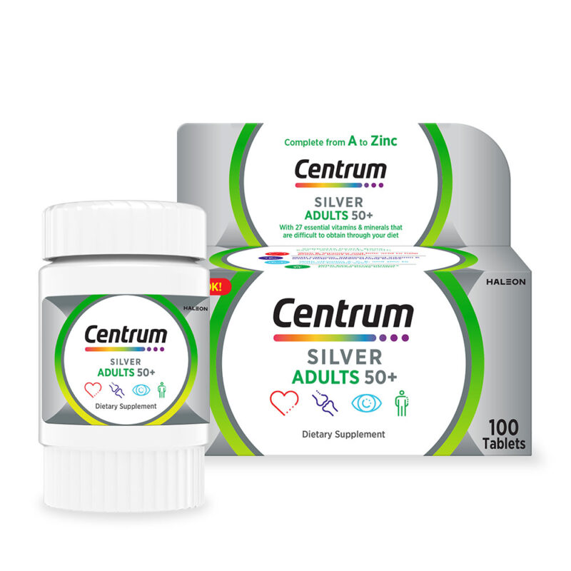 Centrum Silver 50+100 Tablets Dietary Supplement for Seniors
