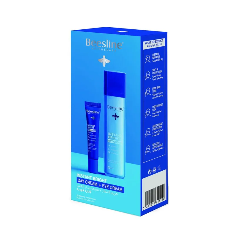 Beesline Instant Bright Day Cream 50ml + Beesline Instant Bright Eye Cream 15ml Free