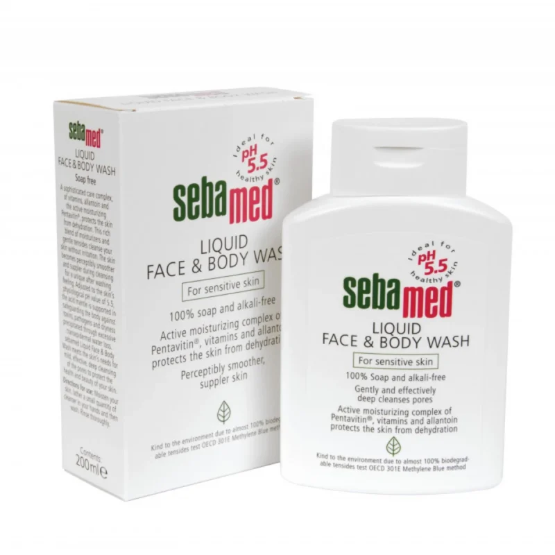 Sebamed Liquid Face & Body Wash For Sensitive And Problematic Skin 200ml