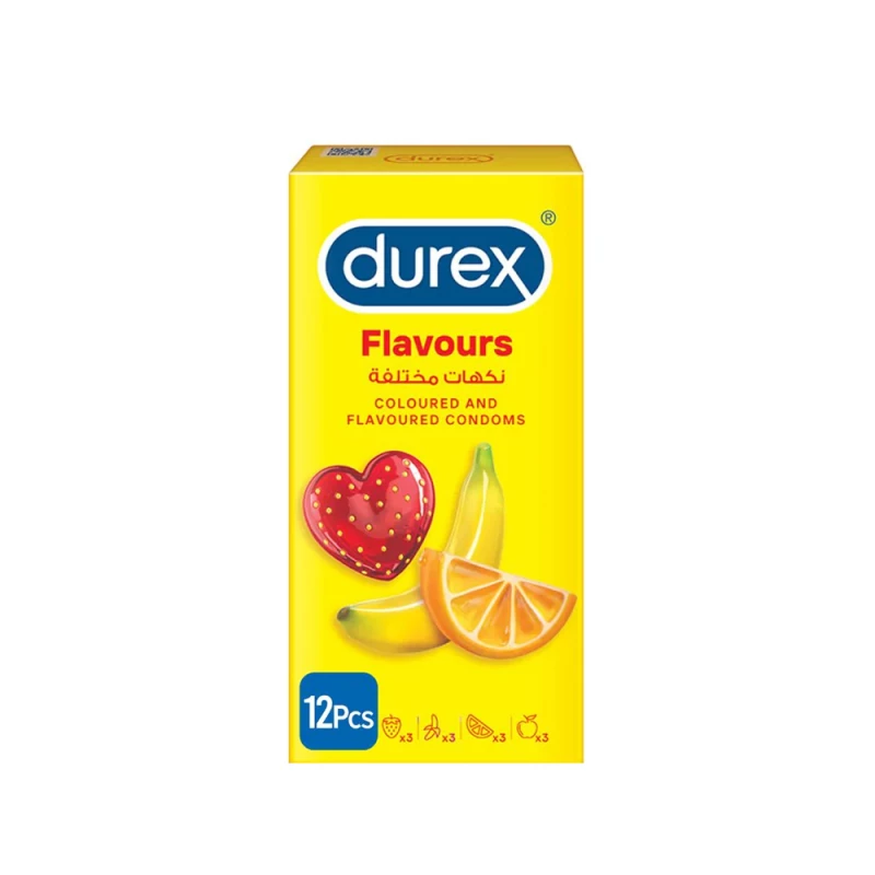 Durex Condoms Multi Flavor, 12 Count