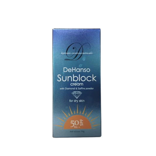 DeHanso Sunblock Cream With Diamond & Saffire Powder For Dry Skin SPF50 50+