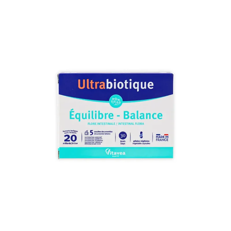 Vitavea Ultrabiotique Equilibre-Balance Supplement For Intestinal Flora 30 capsules