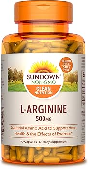 Sundown Naturals L-Arginine 500 mg, 90 Capsules