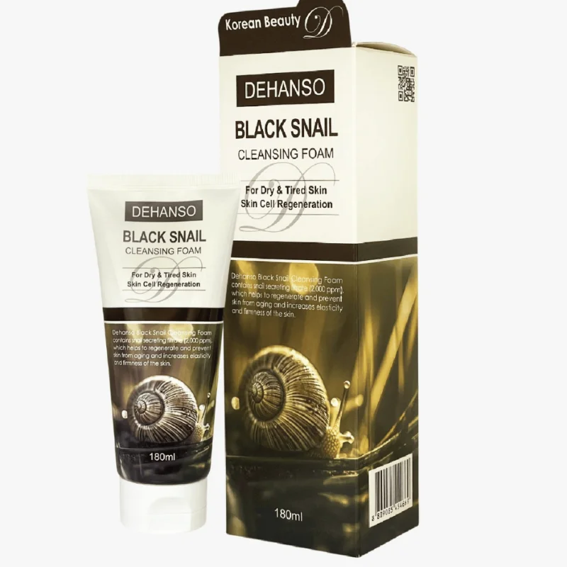 Dehanso Black Snail Extract Cleansing Foam 180ml