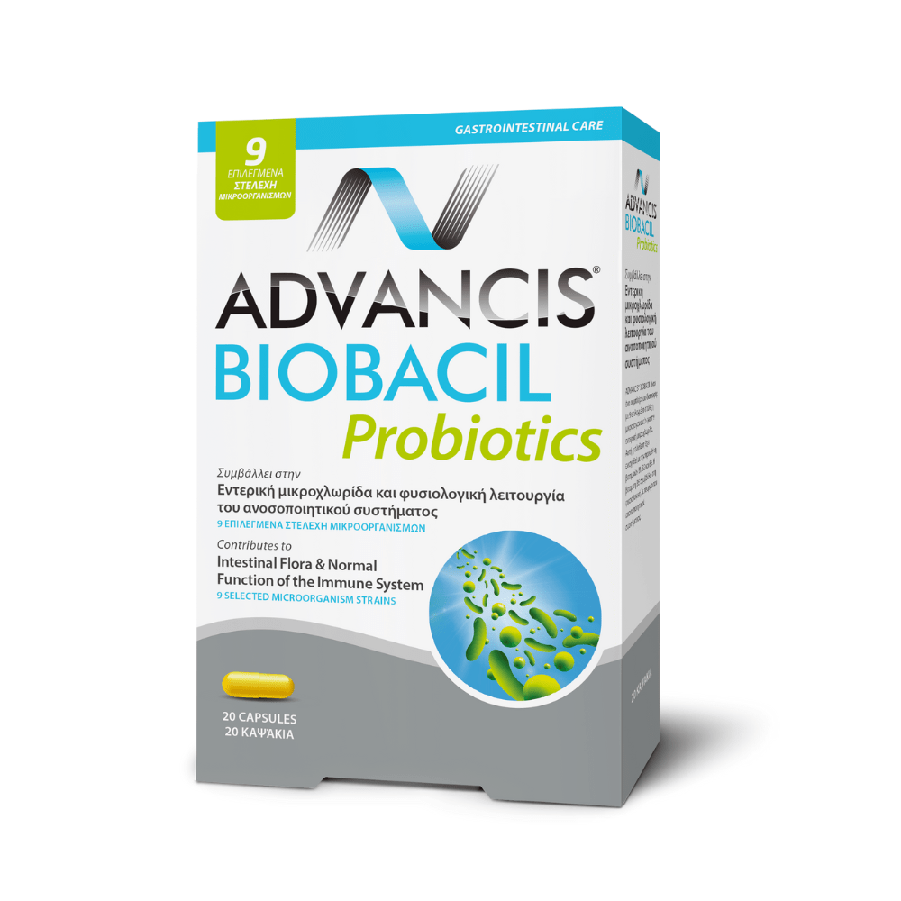 Advancis Biobacil Probiotics 20 Capsules Dietary Supplement