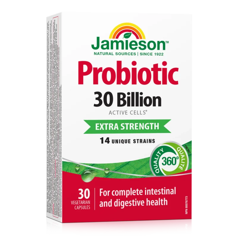 Jamieson Probiotics Extra Strength 30 Billion 15 Capsules
