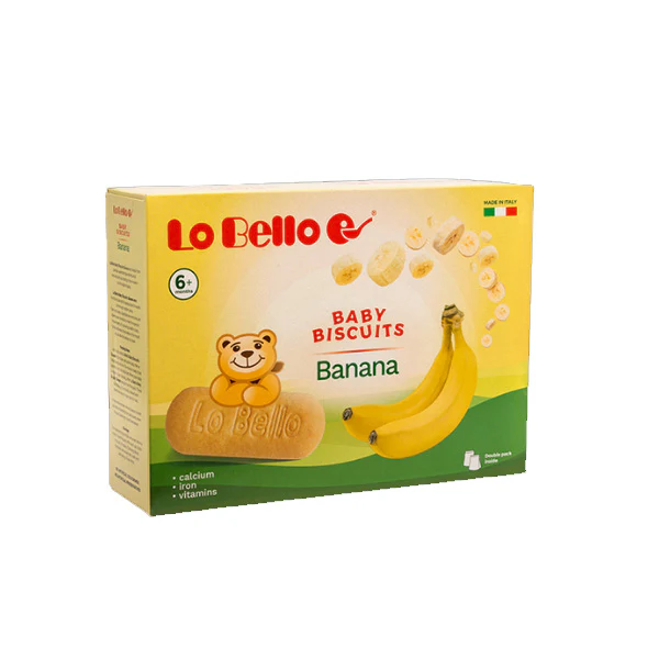 Lo Bello 6m+ Banana Baby Biscuits 200g