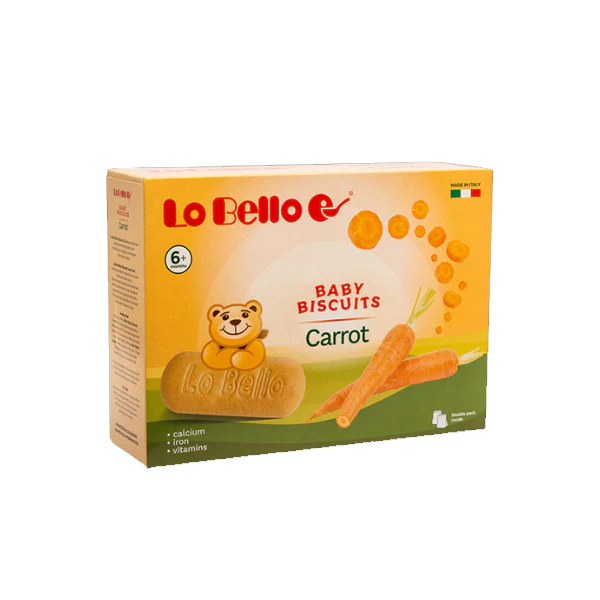 Lo Bello 6m+ Carrot Baby Biscuits 200g