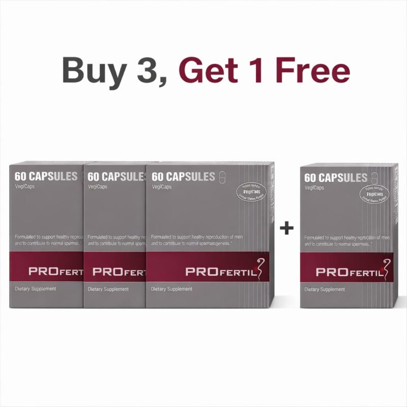PROFERTIL® 60 Capsules – Male Fertility & Reproductive Support 3+1FREE
