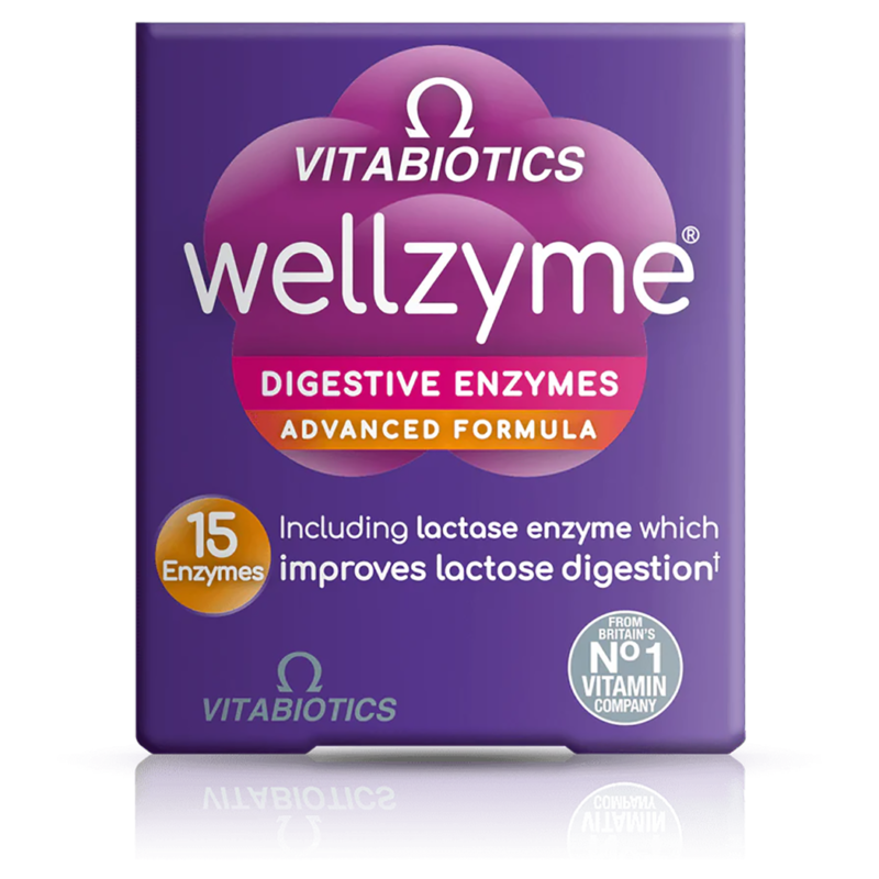 Vitabiotics, Wellzyme Digestive Enzymes Adv, 60 Capsules