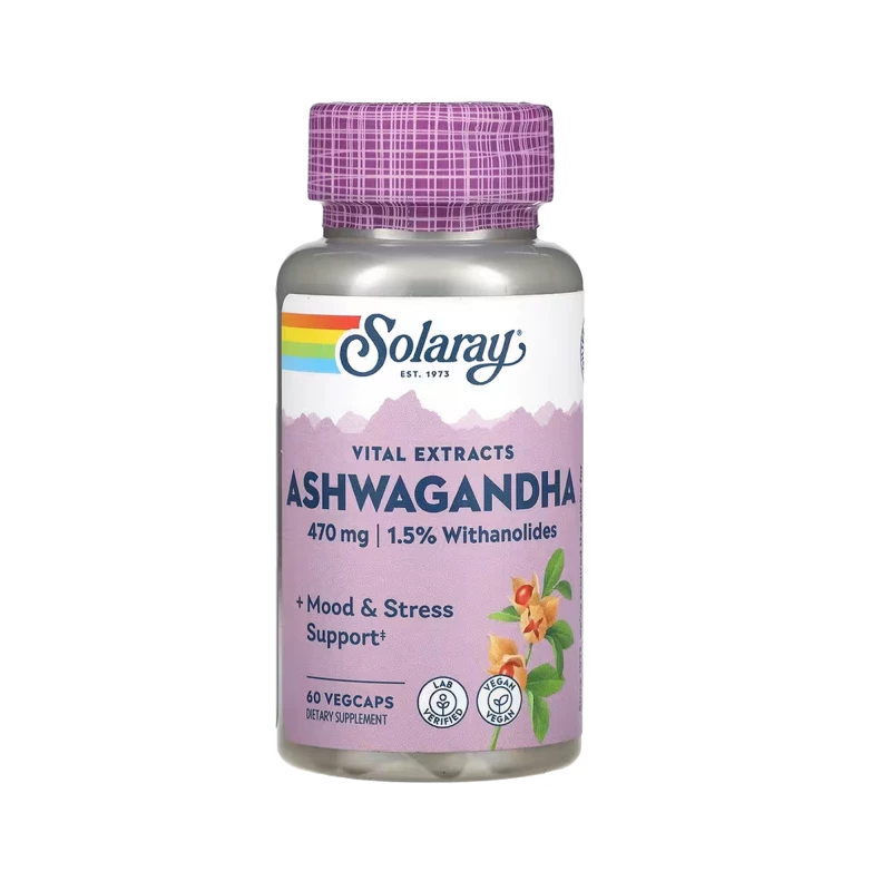 Solaray, Ashwagandha, 470 mg, 60 VegCaps