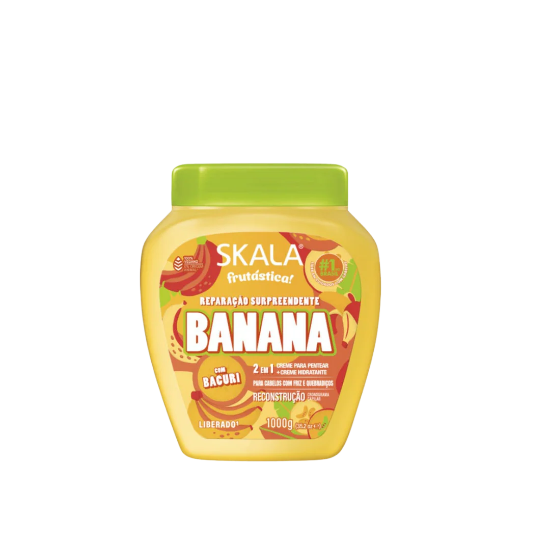 Skala Brasil Cream Banana And Bacuri - 1000g | Skala Cream for Curly Hair with Banana and Bacuri - 1000g