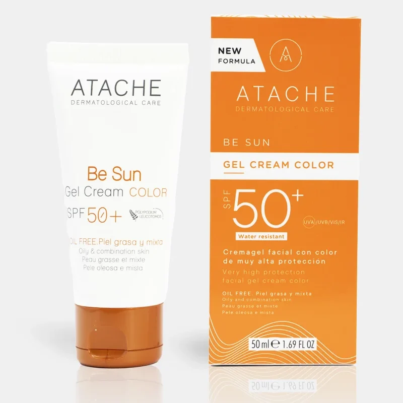 Atache Be Sun Spf50+ Gel Cream Color 50ml