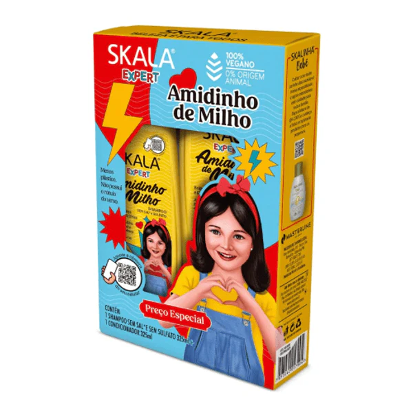 SKALA Amidinho De Milho Kids Shampoo & Conditioner Kit
