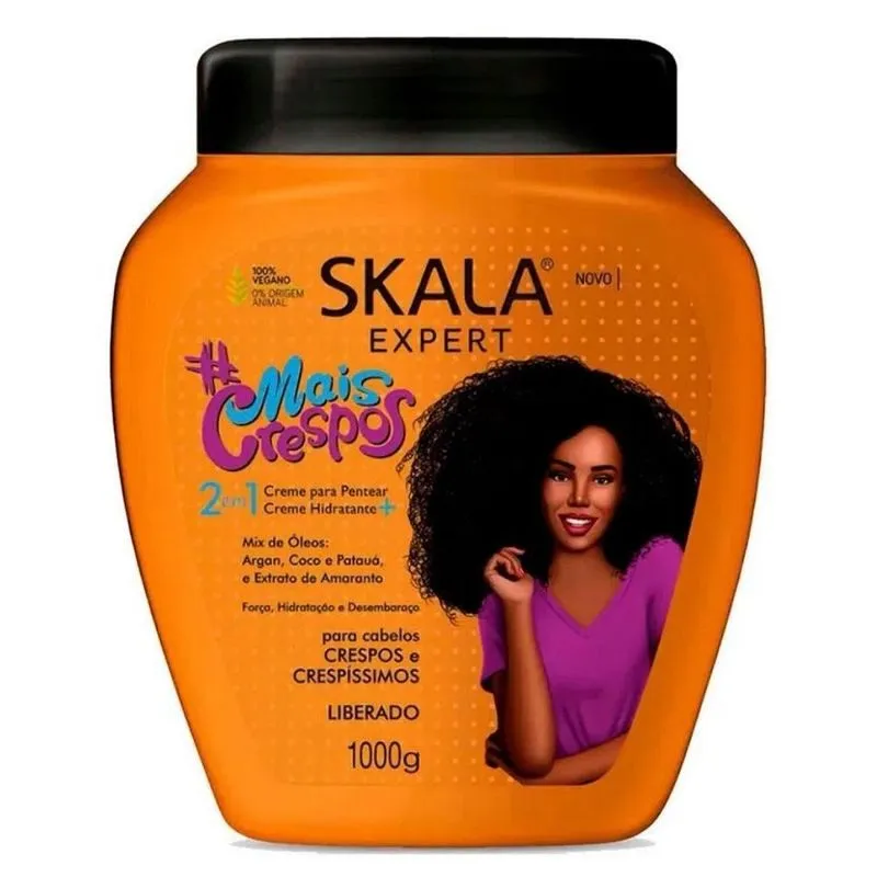 Skala Mais Crespos 2 in 1 Hair Cream 1000g -Orange