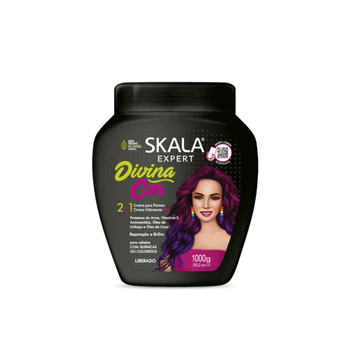 Skala Divina Cor 2 in 1 Hair Cream 1000g -Black
