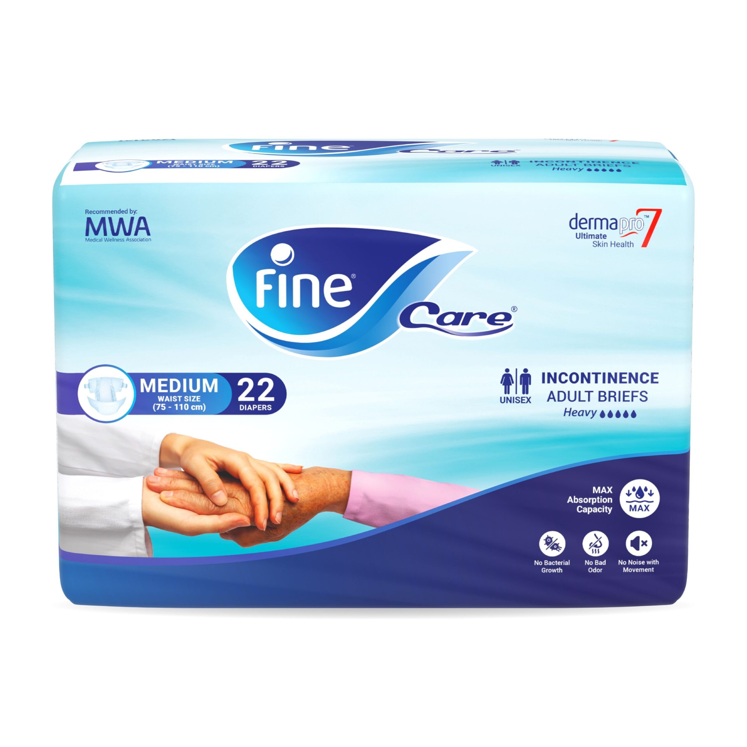 Fine Care Adult Diapers, Medium Size, 20 Count