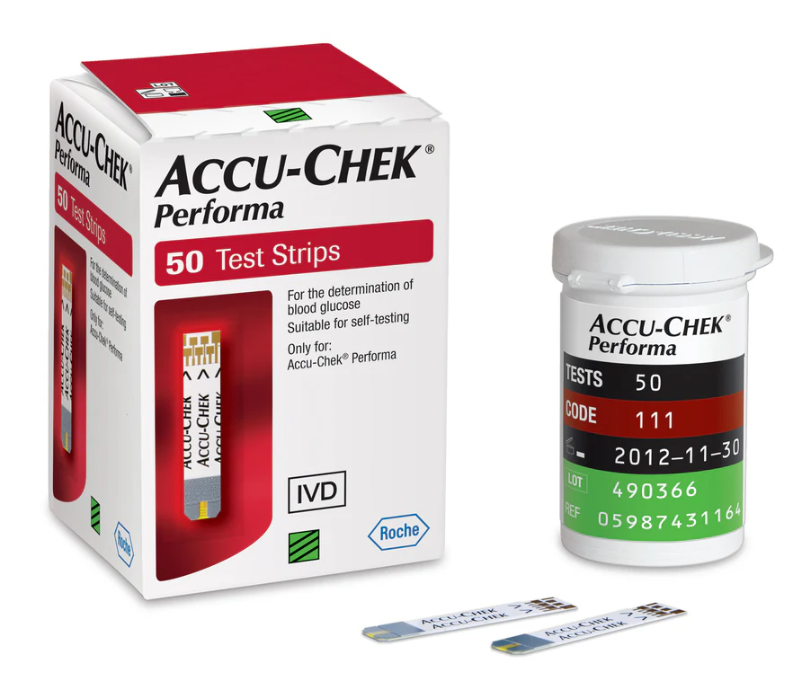 Accu-Chek Performa 50 Test Strips (50 Test Strips) - Blood Glucose Monitoring