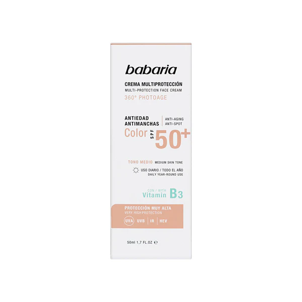 Babaria Multi Protection Photoage Tinted Face Cream SPF50+ 50ml