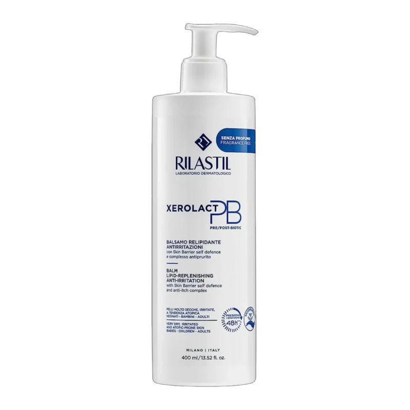 Rilastil Xerolact PB Lipid Replenishing Balm 400ml for moisturizing the skin and body