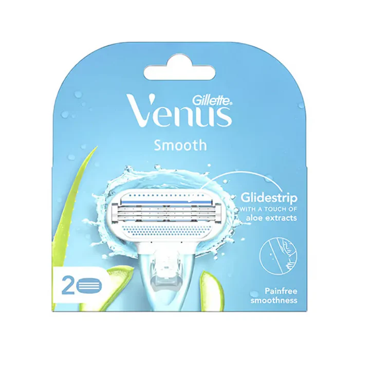 Gillette Venus Smooth Women's Replacement Razors (2 Pack)