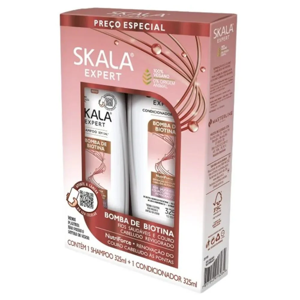 Skala Bomba De Biotina Kit ( Shampoo & Conditioner)