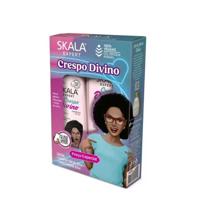 Scala Crespo Shampoo and Conditioner Box with Keratin and Collagen Extract - 325g