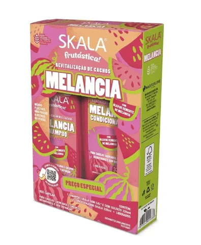 The complete range (shampoo and conditioner) with watermelon seed oil extract from SKALA