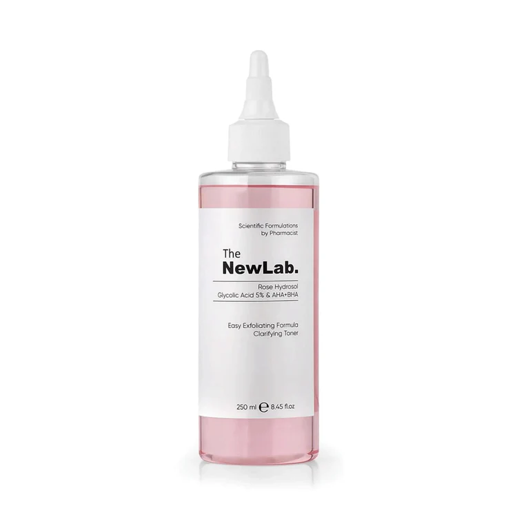 The Newlab Glycolic Acid 5% & Aha + Bha Clarifying Toner 200Ml